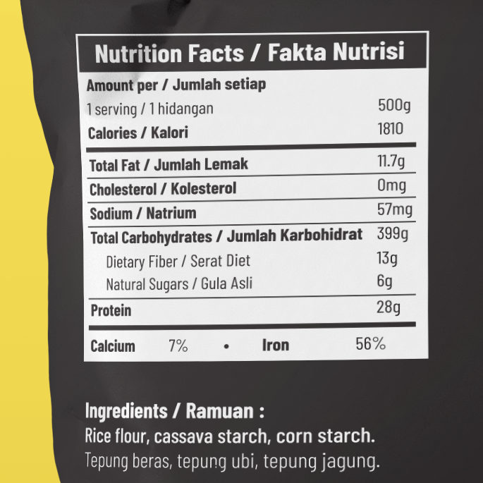 (Combo x4) Merket Gluten Free All Purpose Flour 500gm - Image 3