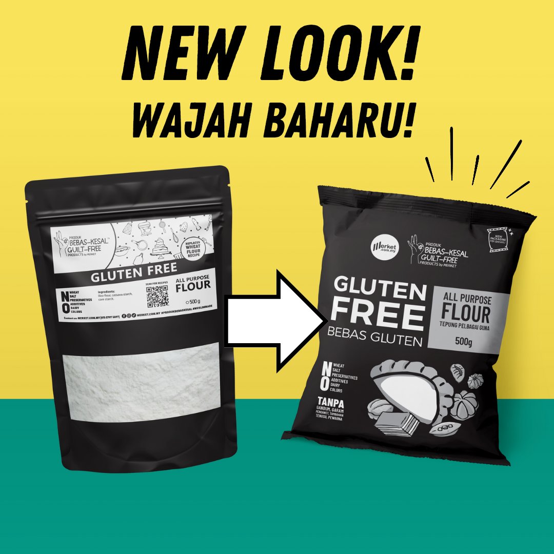 (Combo x4) Merket Gluten Free All Purpose Flour 500gm - Image 2