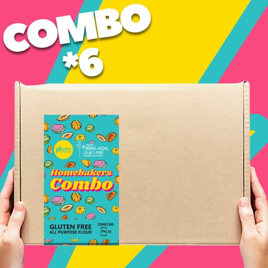 (Homebakers Combo x6) Gluten Free All Purpose Flour 500g