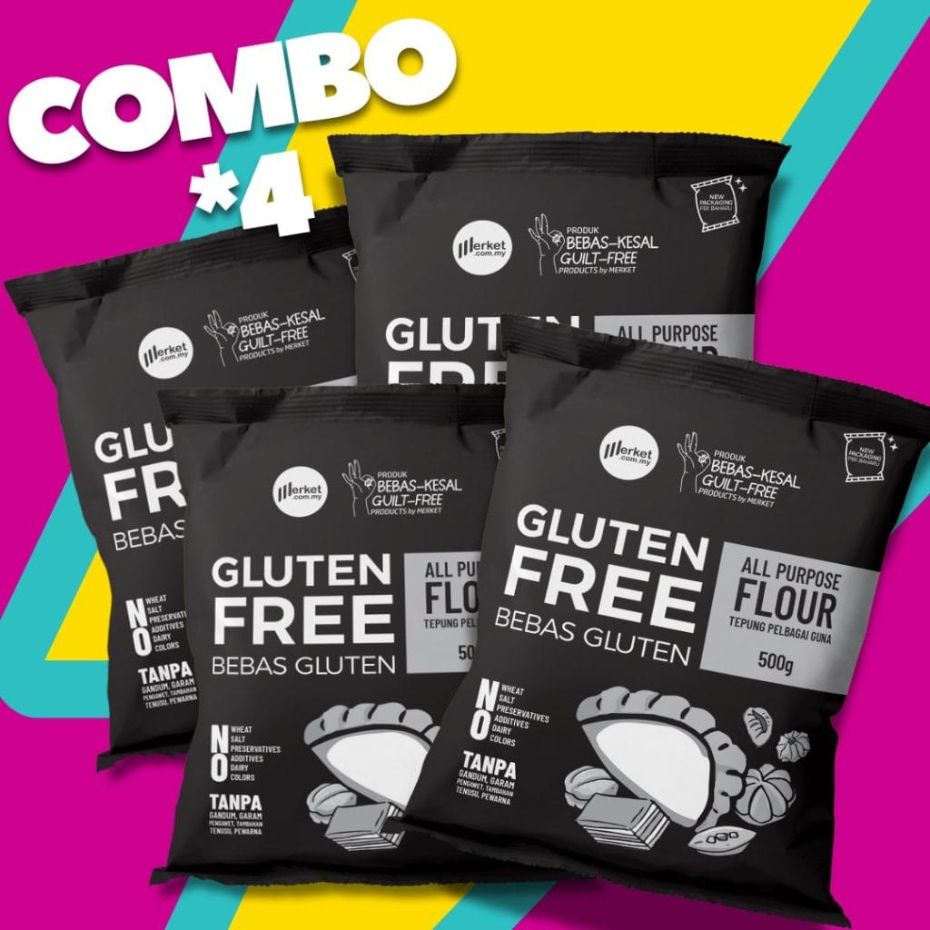 (Combo x4) Merket Gluten Free All Purpose Flour 500gm